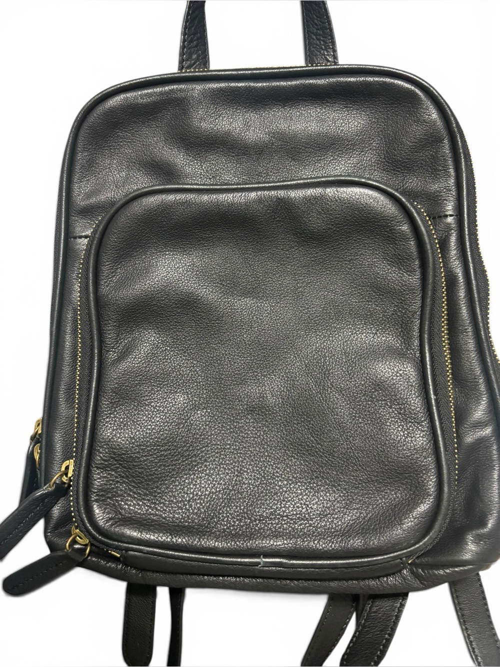 Margot Women's Alicia Leather Small Zip- Around Backpack Purse - Picture 2 of 7